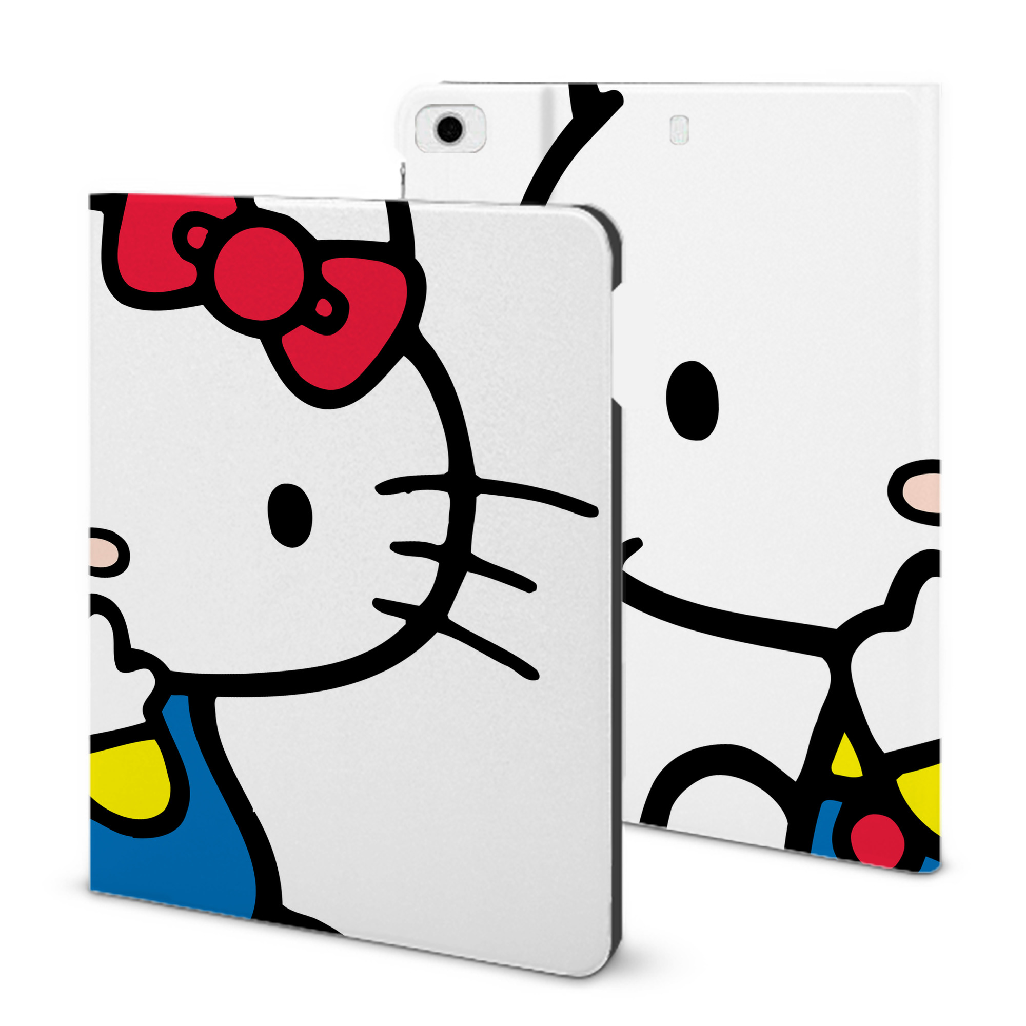 （画像用） Hello Kitty ハローキティ IPad ケース ブック型 PUレザー TPU 耐衝撃 軽量 薄型 ペン収納なし 全面保護 IPad 各モデル対応
